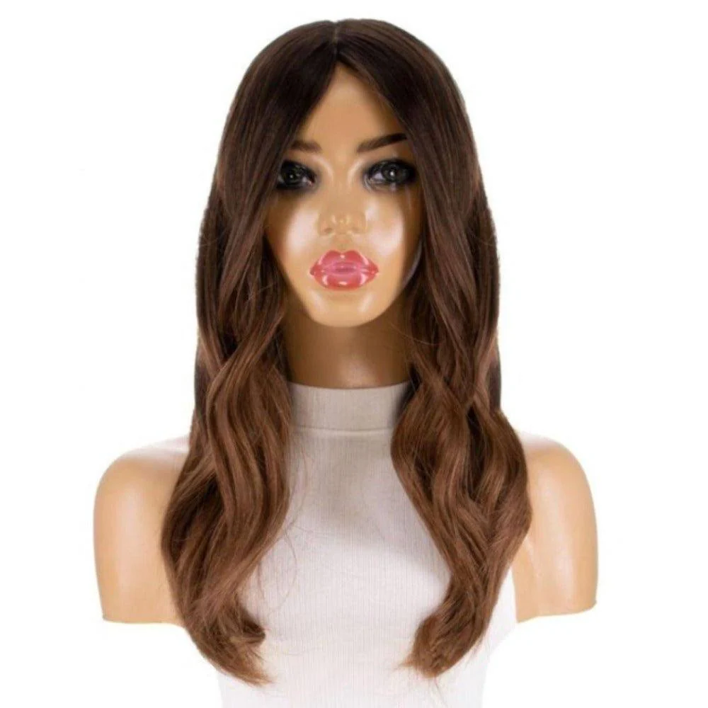 22" Reese Silk Top Wig Dark Brown Ombre - Image 4