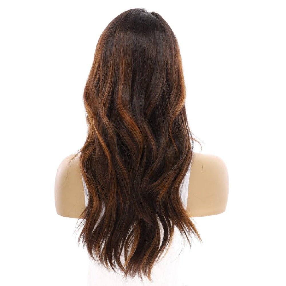 22" Reese Silk Top Wig Dark Brown w/ Balayage - Image 3