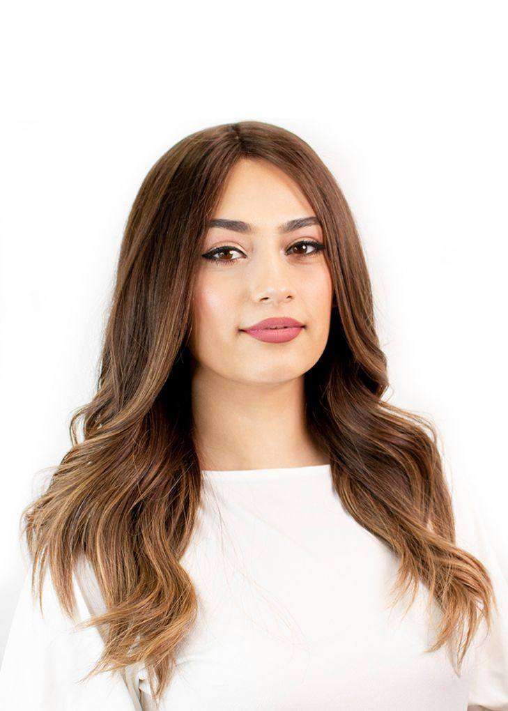 22" Reese Silk Top Wig Medium Brown Babylight - Image 2