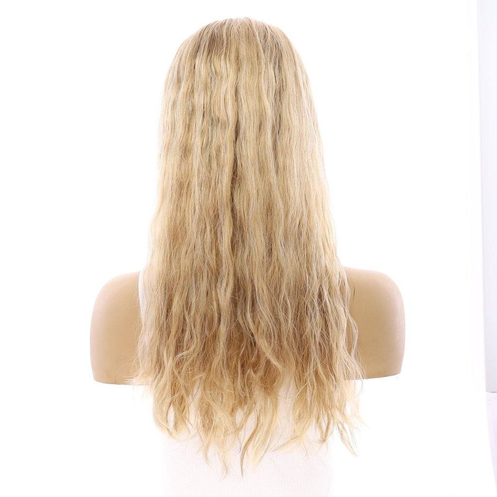 22" Princess Silk Top Wig Ash Blonde Wavy - Image 3