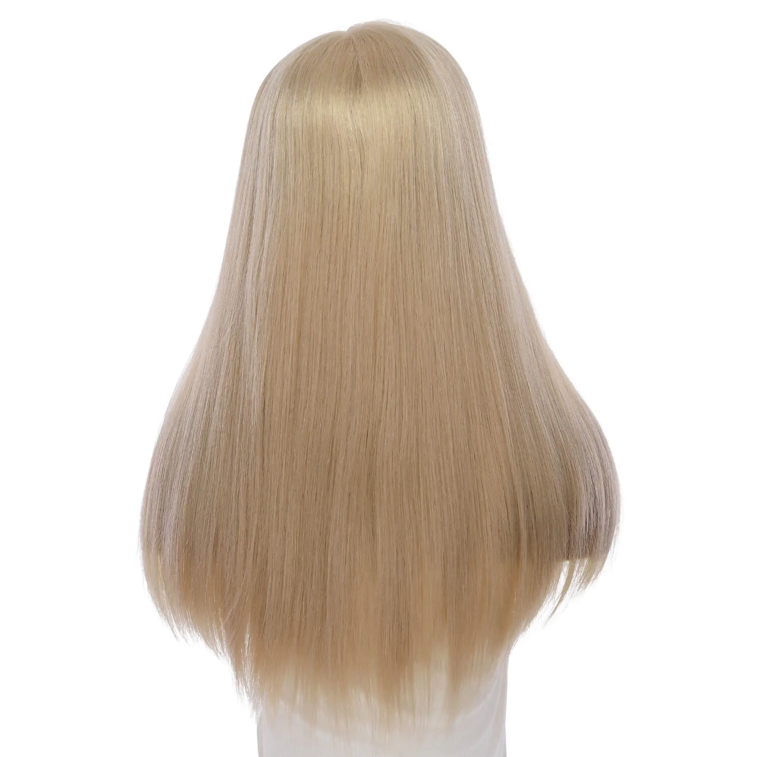 22" Princess Silk Top Wig Beige Blonde w/ No Rooting - Image 3