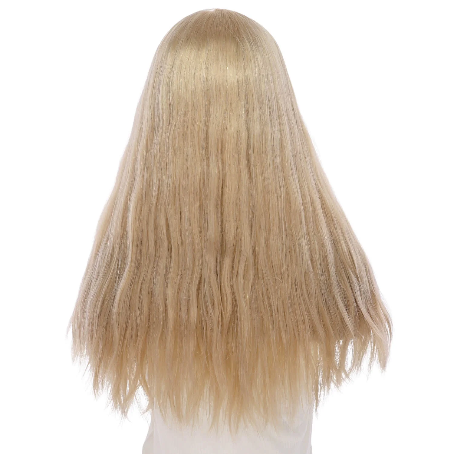 22" Princess Silk Top Wig Beige Blonde w/ No Rooting Wavy - Image 3