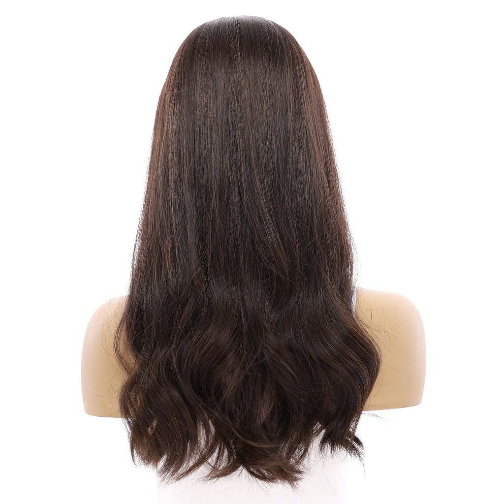 22" Princess Silk Top Wig Dark Brown - Image 3