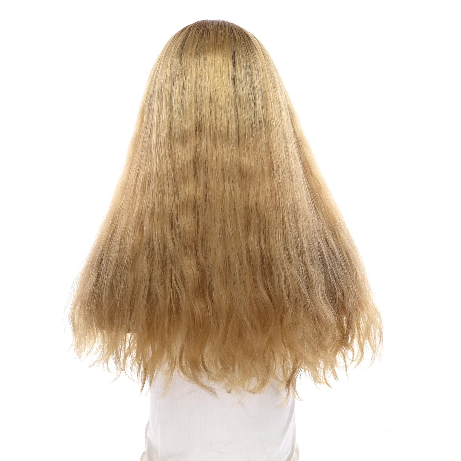 22" Princess Silk Top Wig Golden Blonde Wavy - Image 3