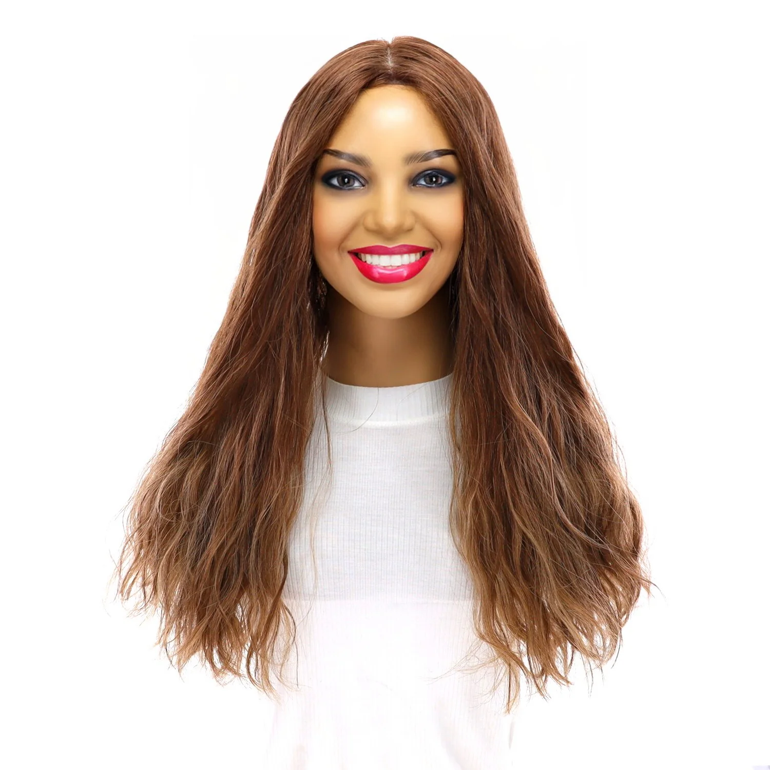 22" Princess Silk Top Wig Light Brown Babylight Wavy - Image 3