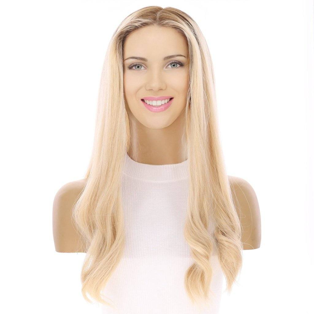 22" Princess Silk Top Wig Beige Blonde - Image 2
