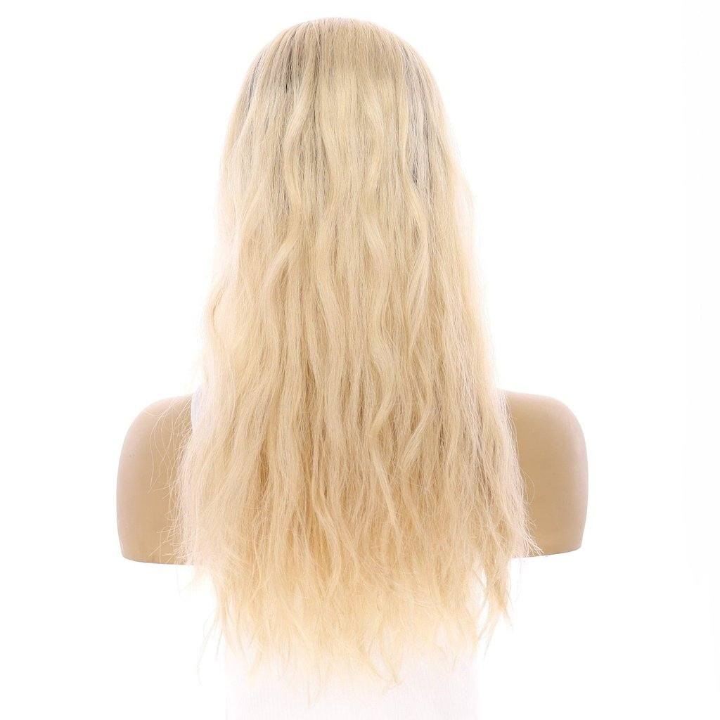 22" Princess Silk Top Wig Beige Blonde Wavy - Image 3