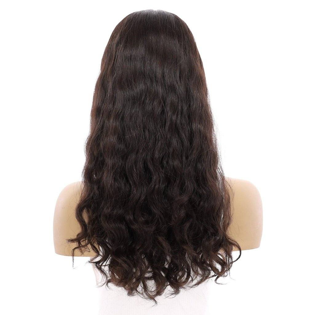 22" Princess Silk Top Wig Soft Black Wavy - Image 3