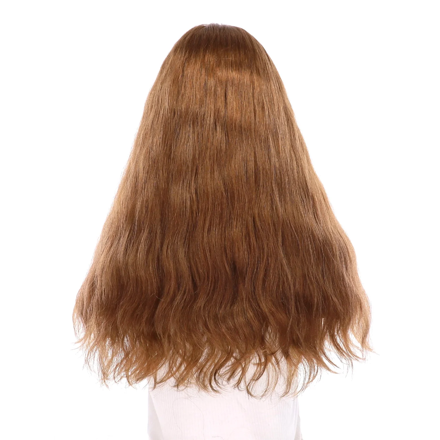 22" Princess Silk Top Wig Strawberry Blonde Wavy - Image 3