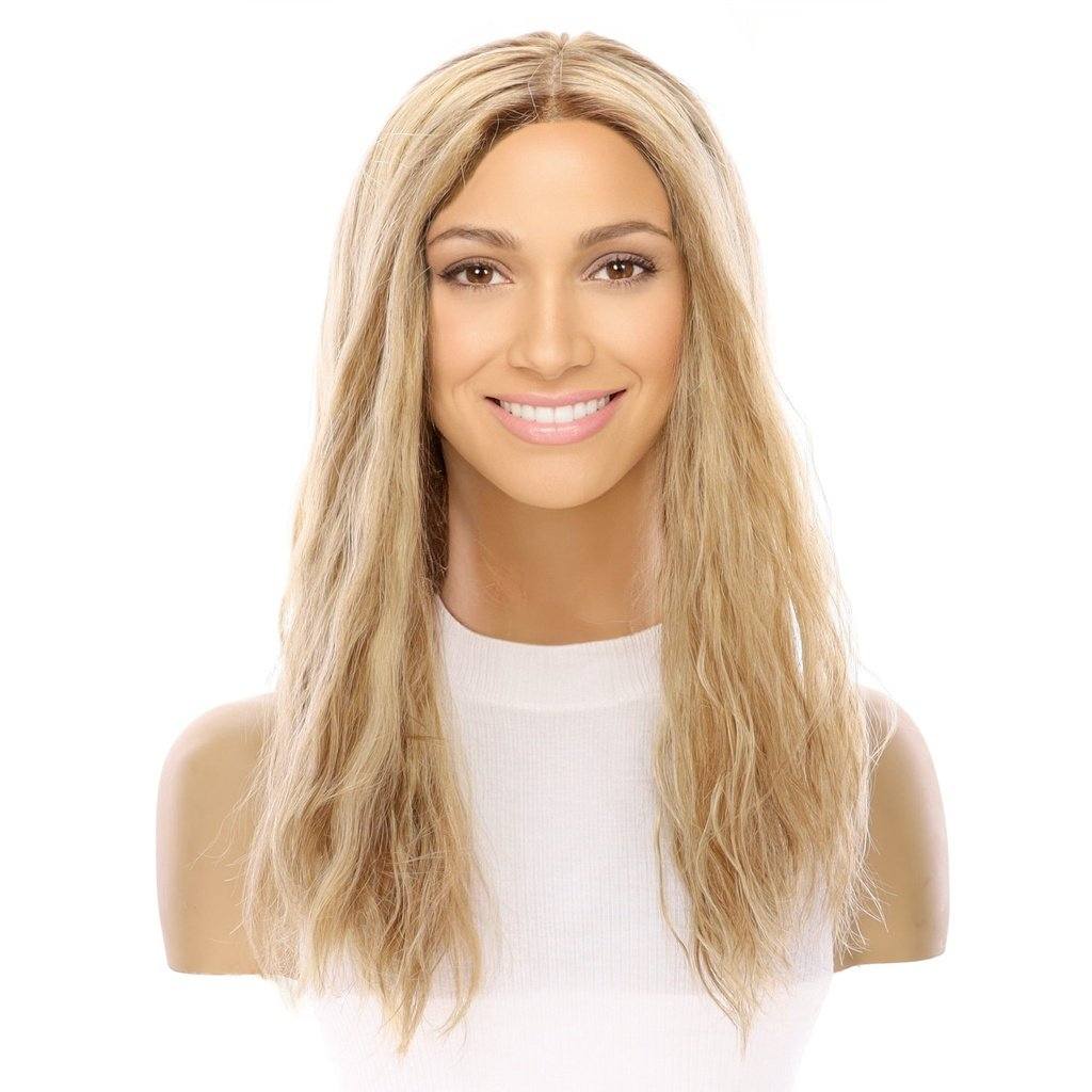 22" Reese Silk Top Wig Ash Blonde Wavy - Image 2
