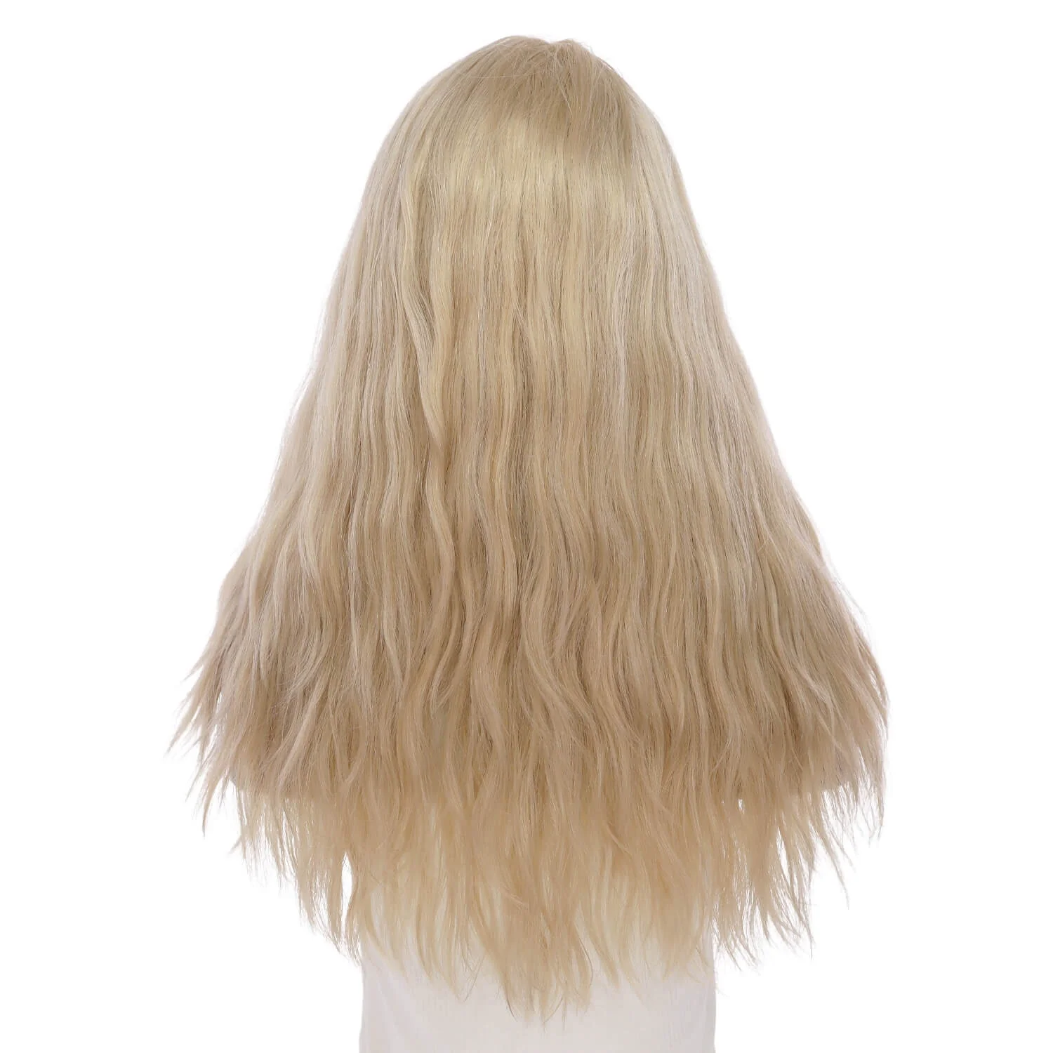 22" Reese Silk Top Wig Beige Blonde w/ No Rooting Wavy - Image 3