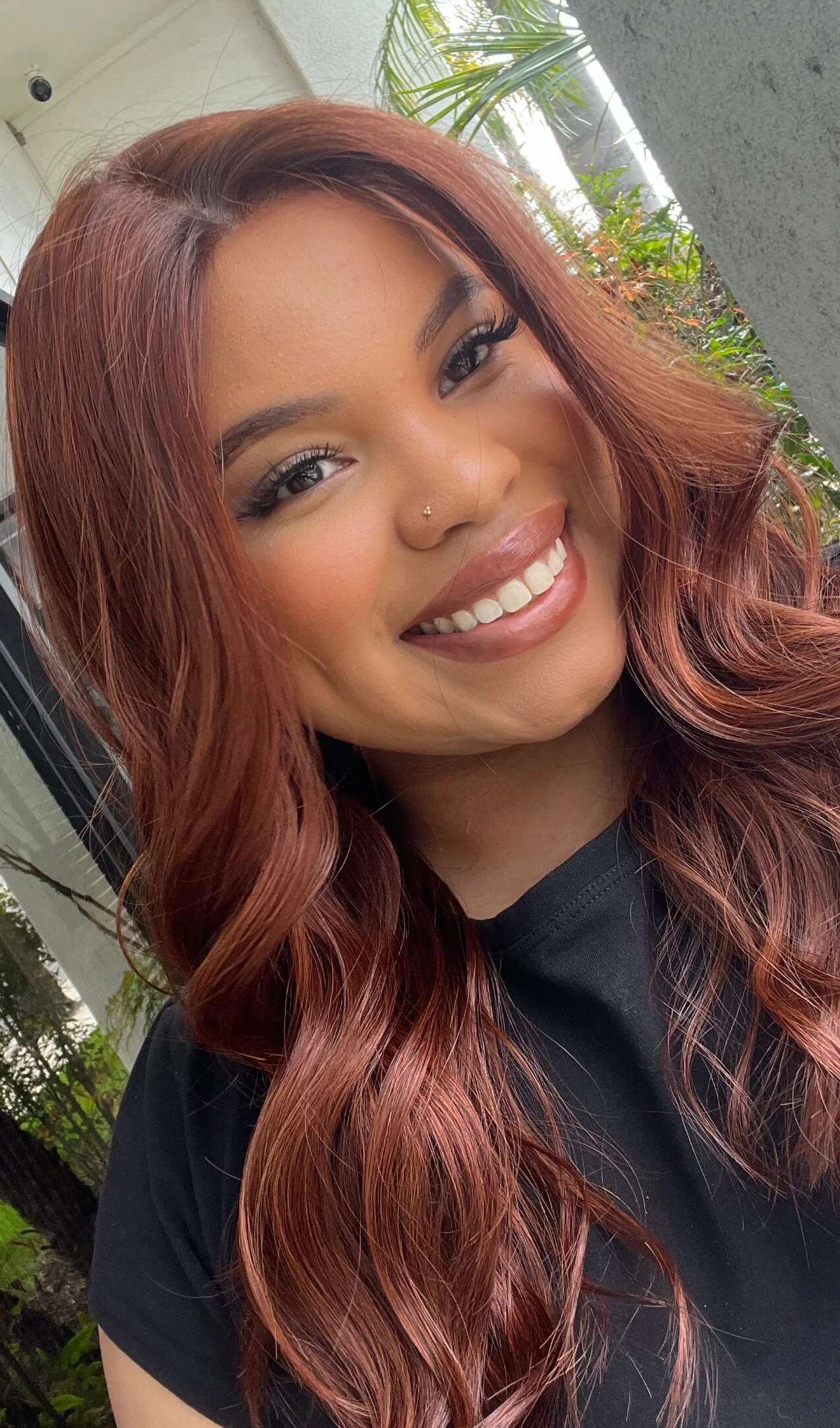 22" Reese Silk Top Wig Chili Red w/ Partial Rooting - Image 5