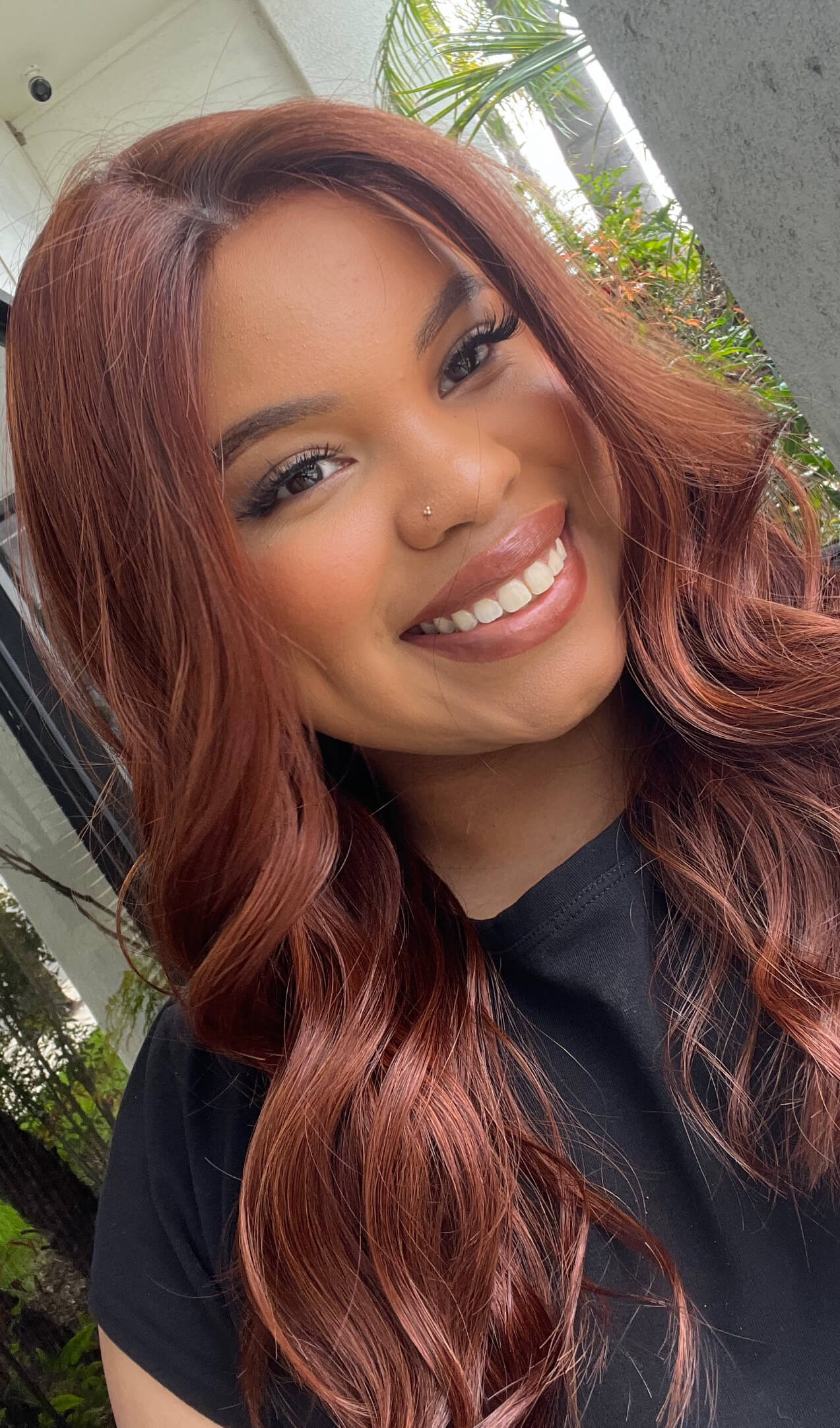 22" Reese Silk Top Wig Chili Red w/ Partial Rooting - Image 7