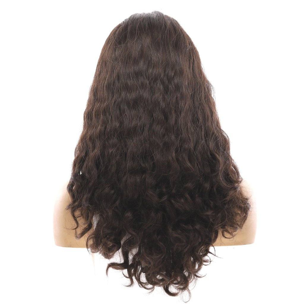 22" Reese Silk Top Wig Dark Brown Wavy - Image 3