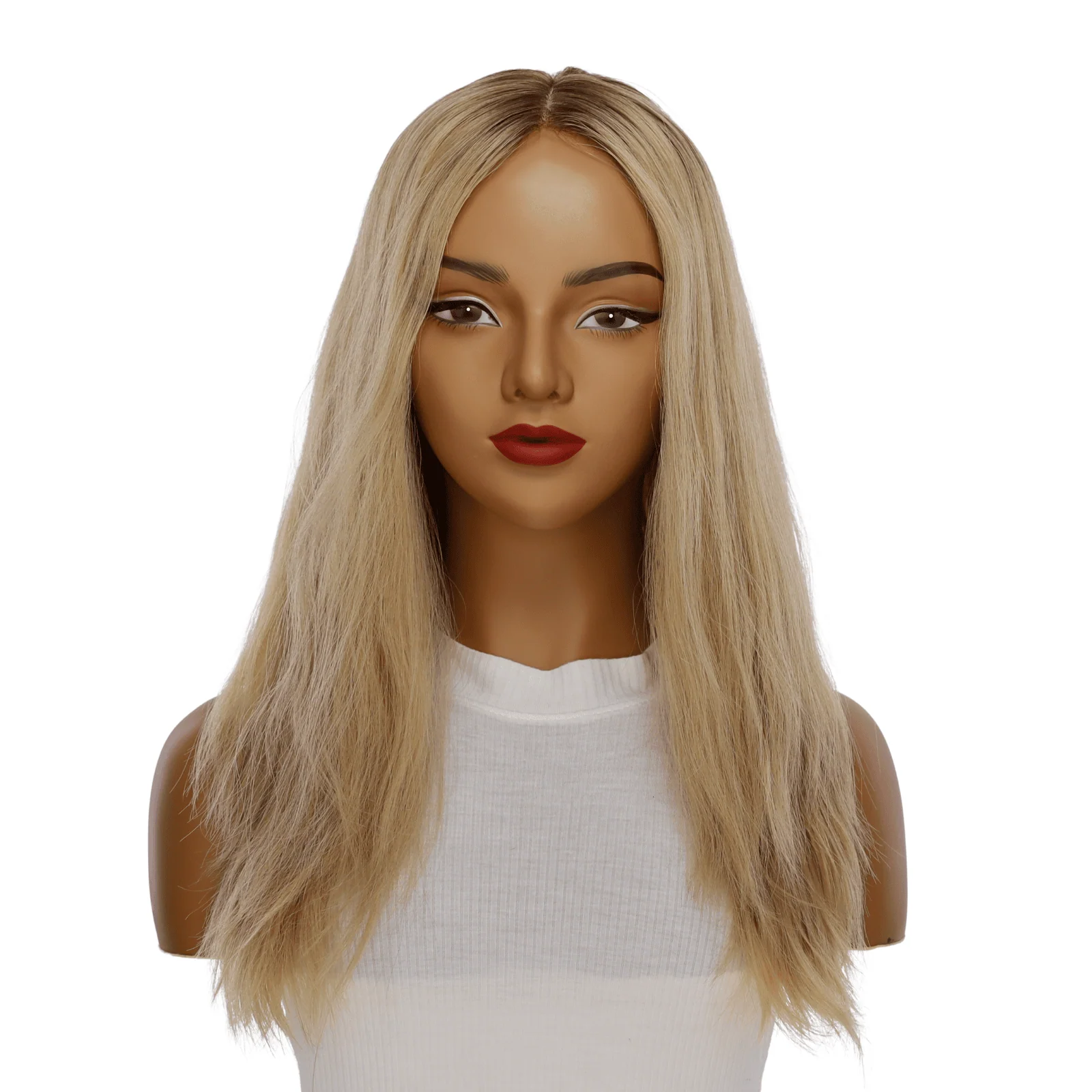 22" Reese Silk Top Wig Golden Blonde Wavy - Image 2