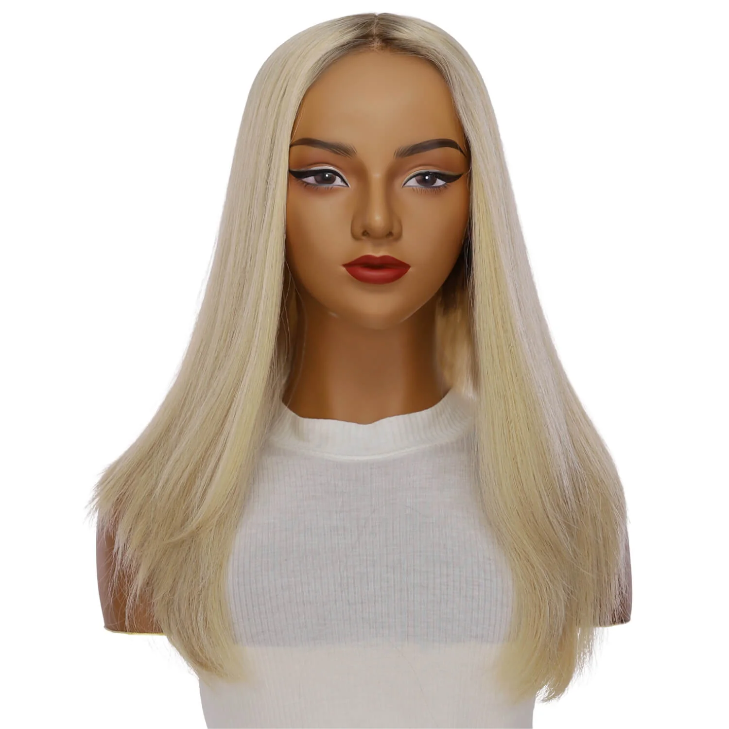 22" Reese Silk Top Wig Platinum Blonde 2.0 - Image 2
