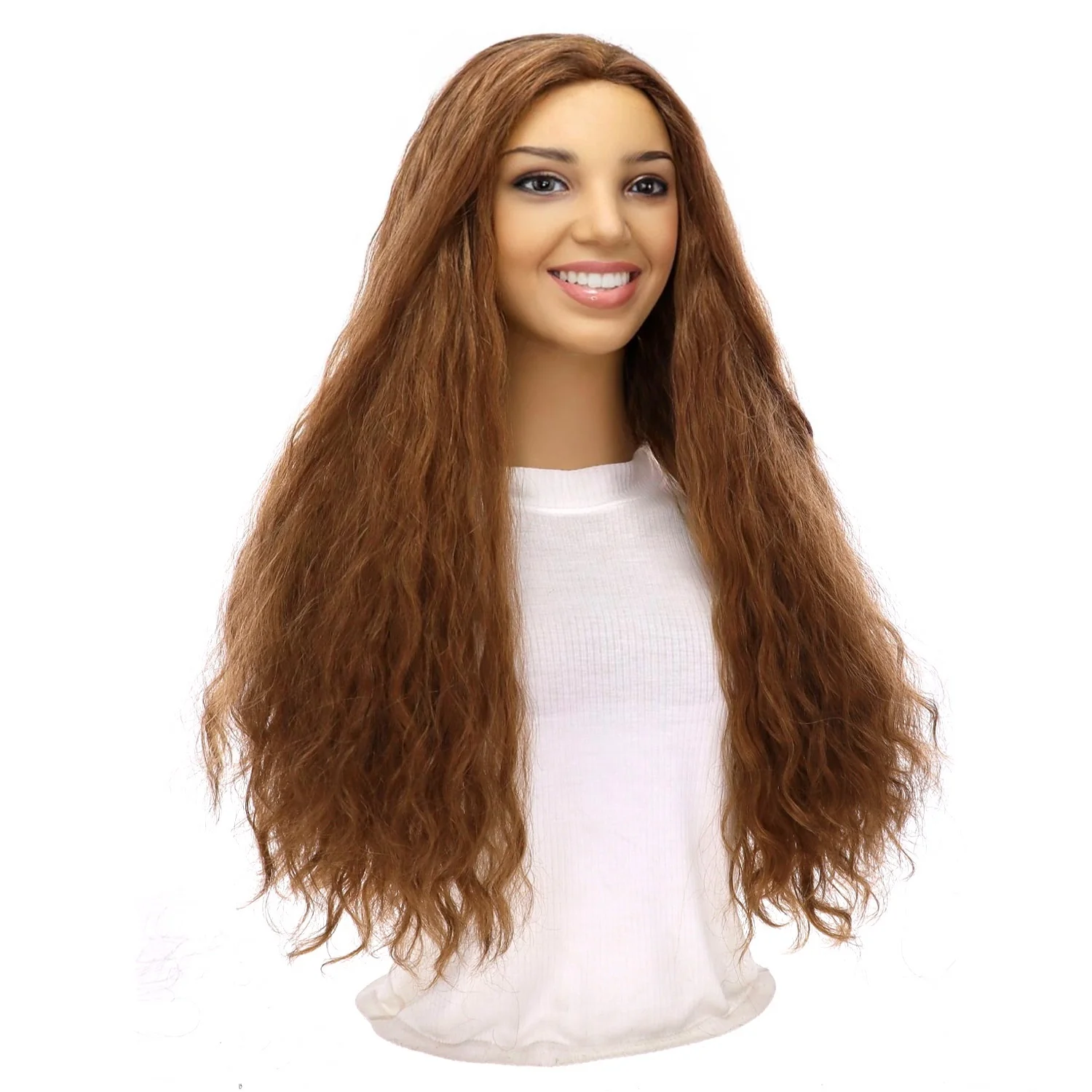24" 3/4 Bandfall Wig Strawberry Blonde Wavy