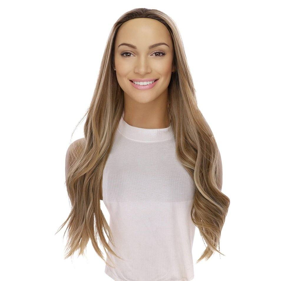 24" 3/4 Bandfall Wig Ash Blonde - Image 3