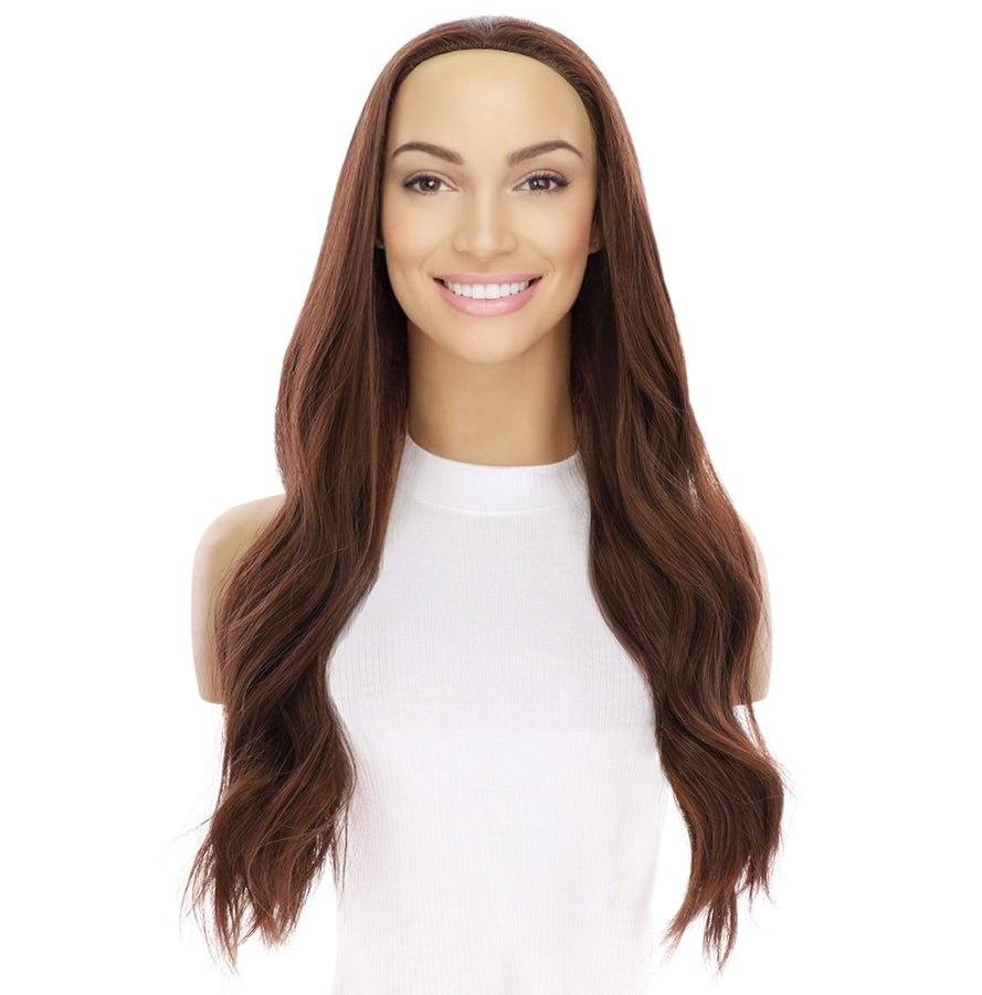 24" 3/4 Bandfall Wig Auburn - Image 2
