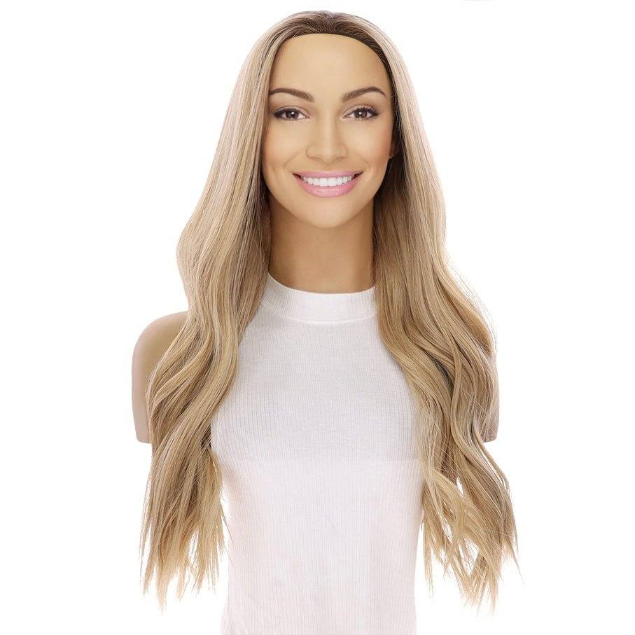 24" 3/4 Bandfall Wig Golden Blonde - Image 3