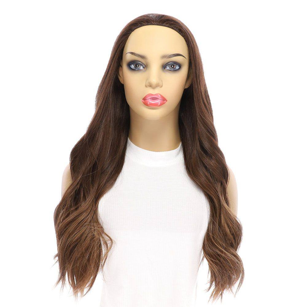 24" 3/4 Bandfall Wig Medium Brown Balayage - Image 5