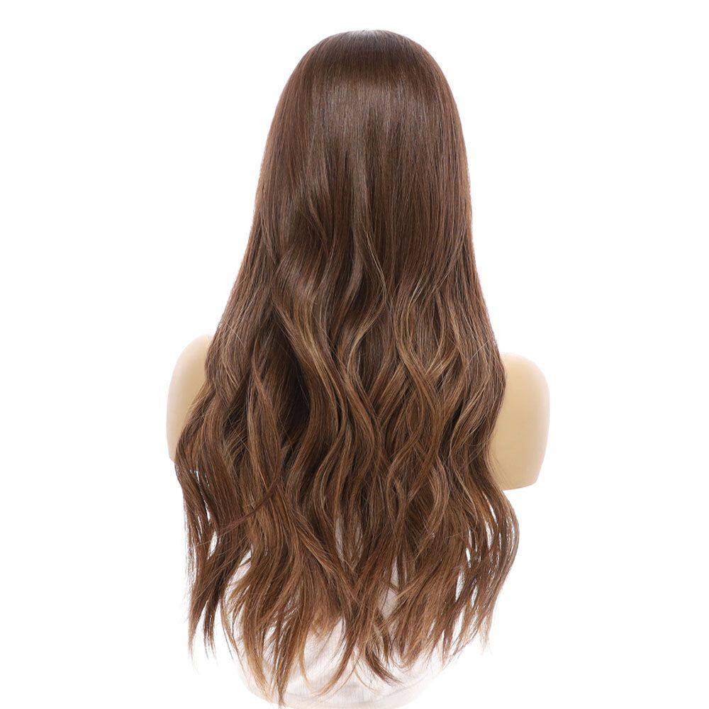 24" 3/4 Bandfall Wig Medium Brown Balayage - Image 6