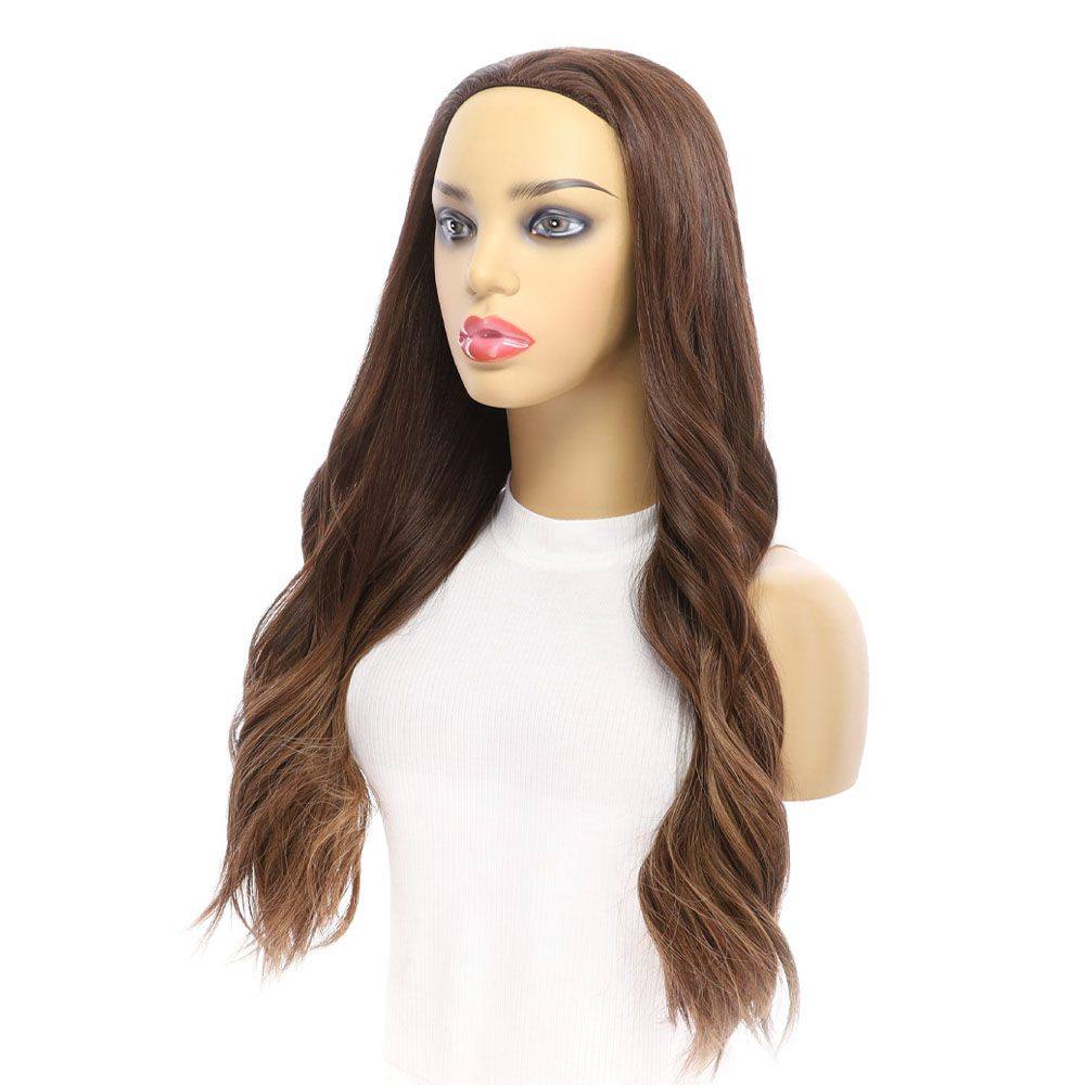 24" 3/4 Bandfall Wig Medium Brown Balayage - Image 7