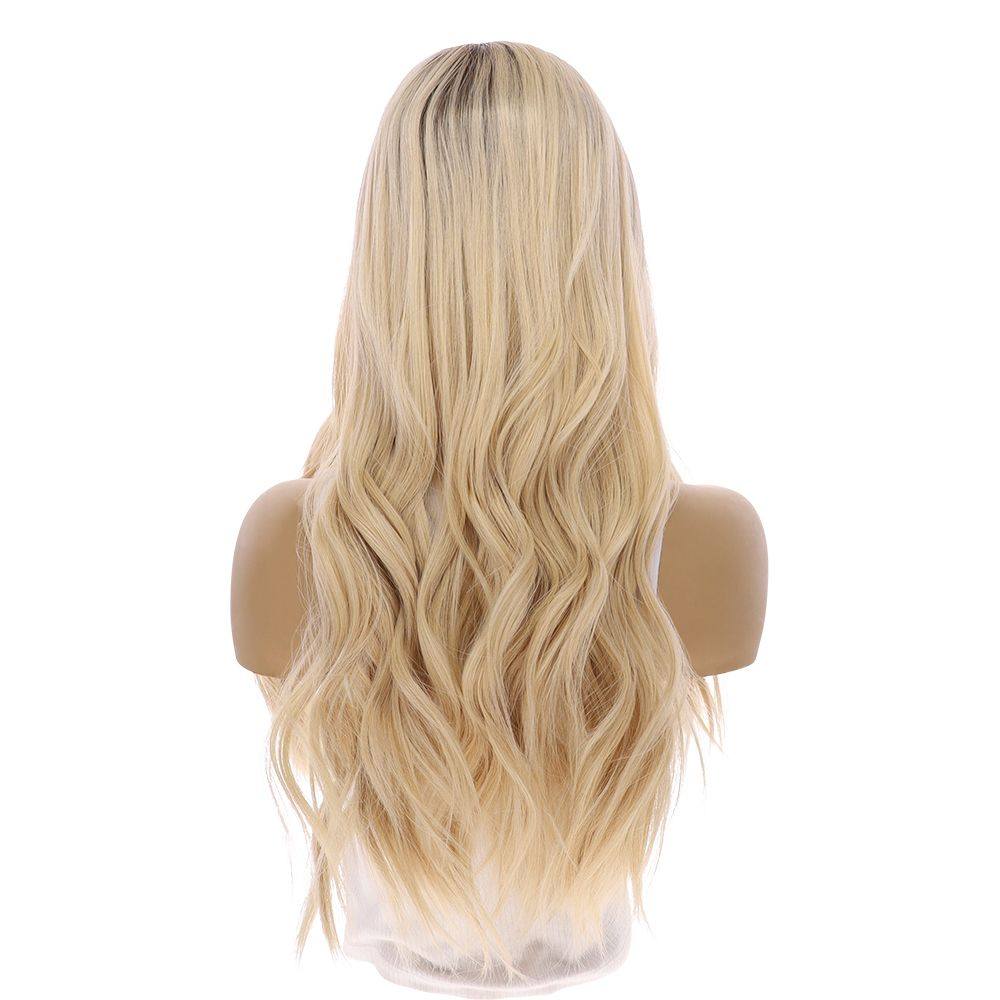 24" 3/4 Bandfall Wig Beige Blonde - Image 5