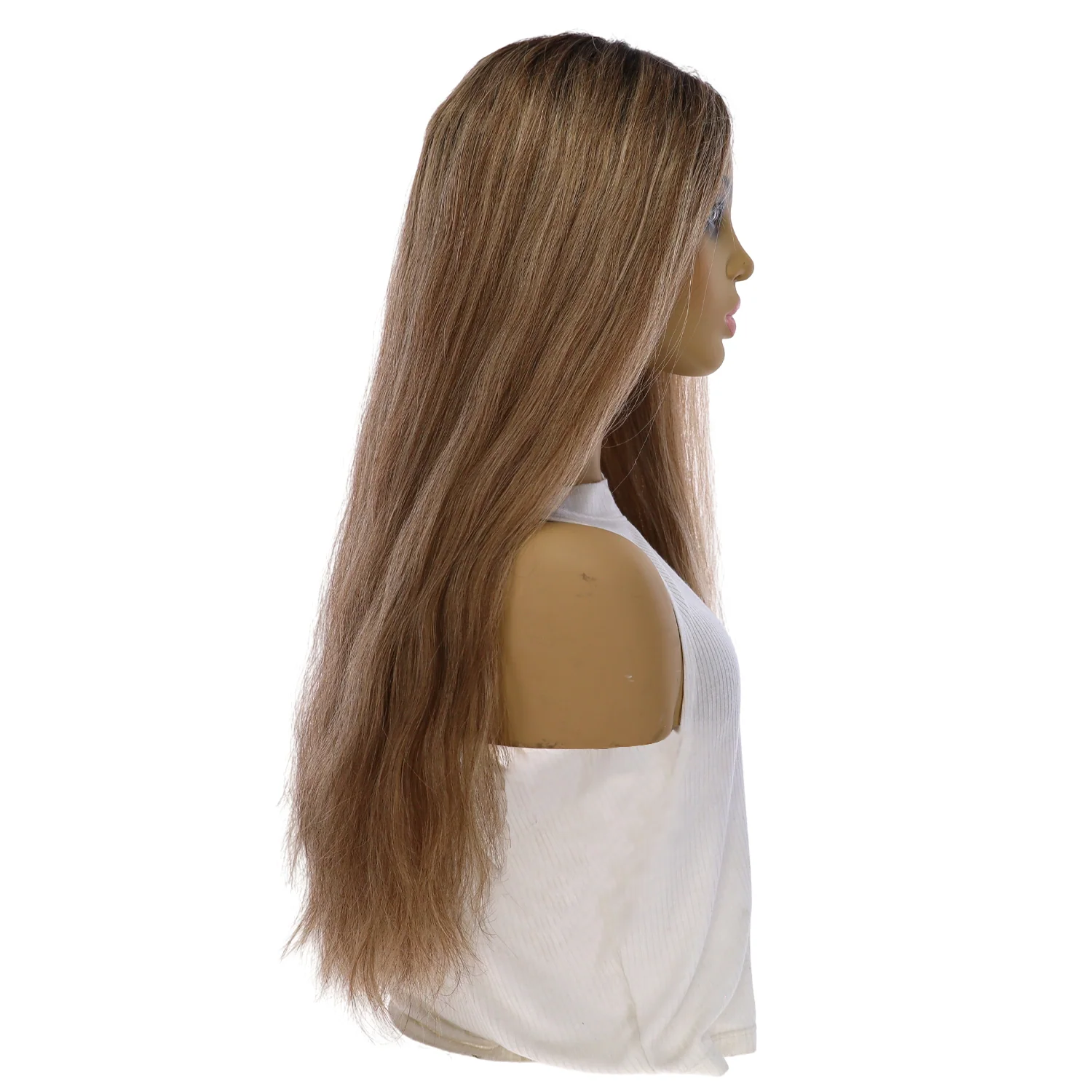 24" Divine Lace Top Topper Ashy Blonde w/ Highlights Wavy - Image 2