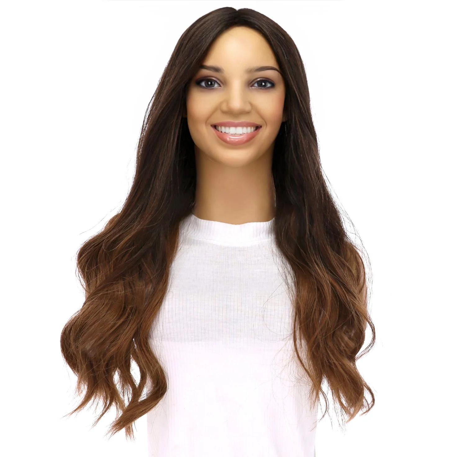 24" Divine Lace Top Topper Dark Brown Ombre - Image 2