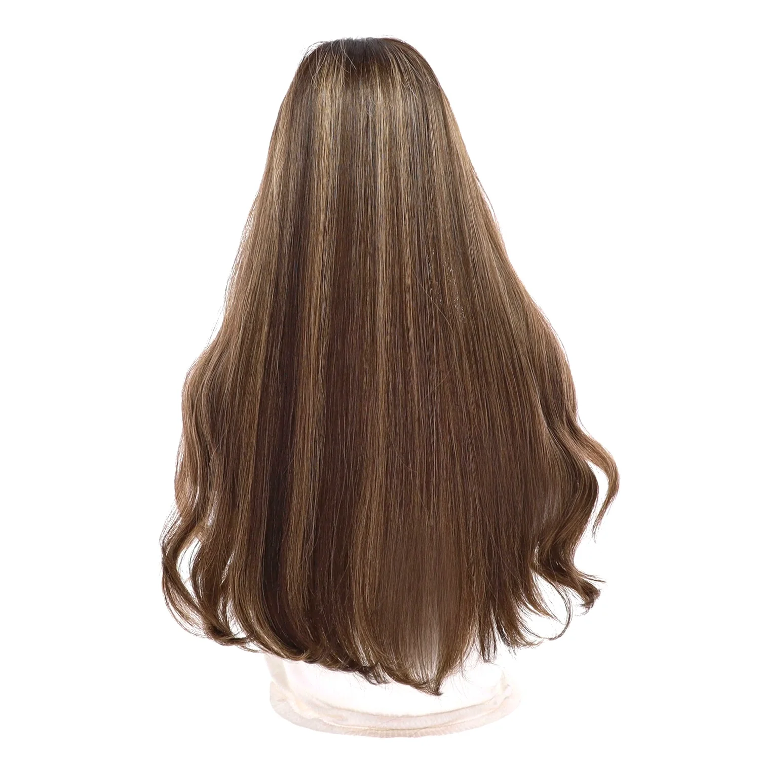 24" Divine Lace Top Topper Dark Brown w/ Highlights - Image 3