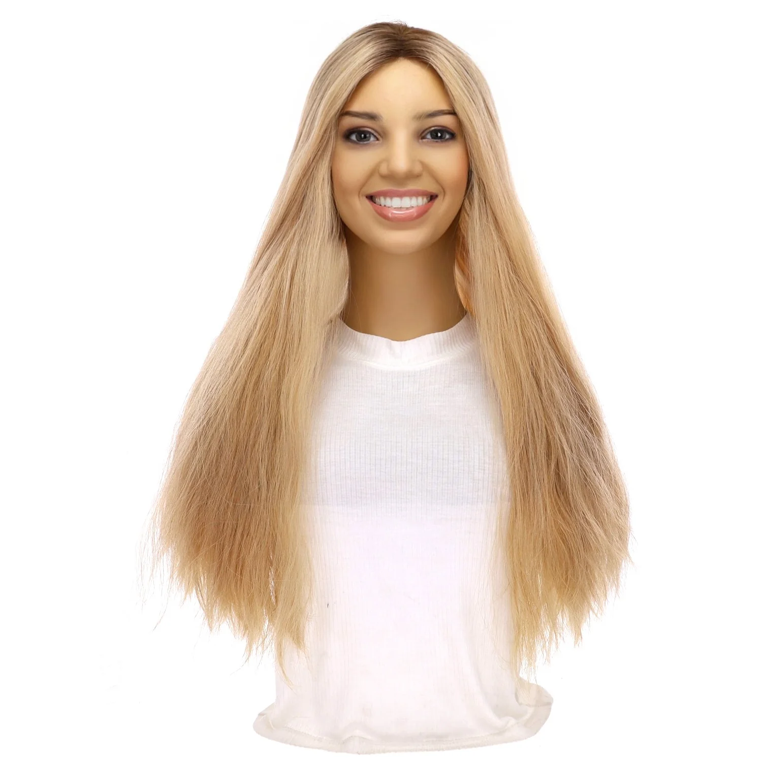 24" Divine Lace Top Topper Golden Blonde Wavy - Image 2