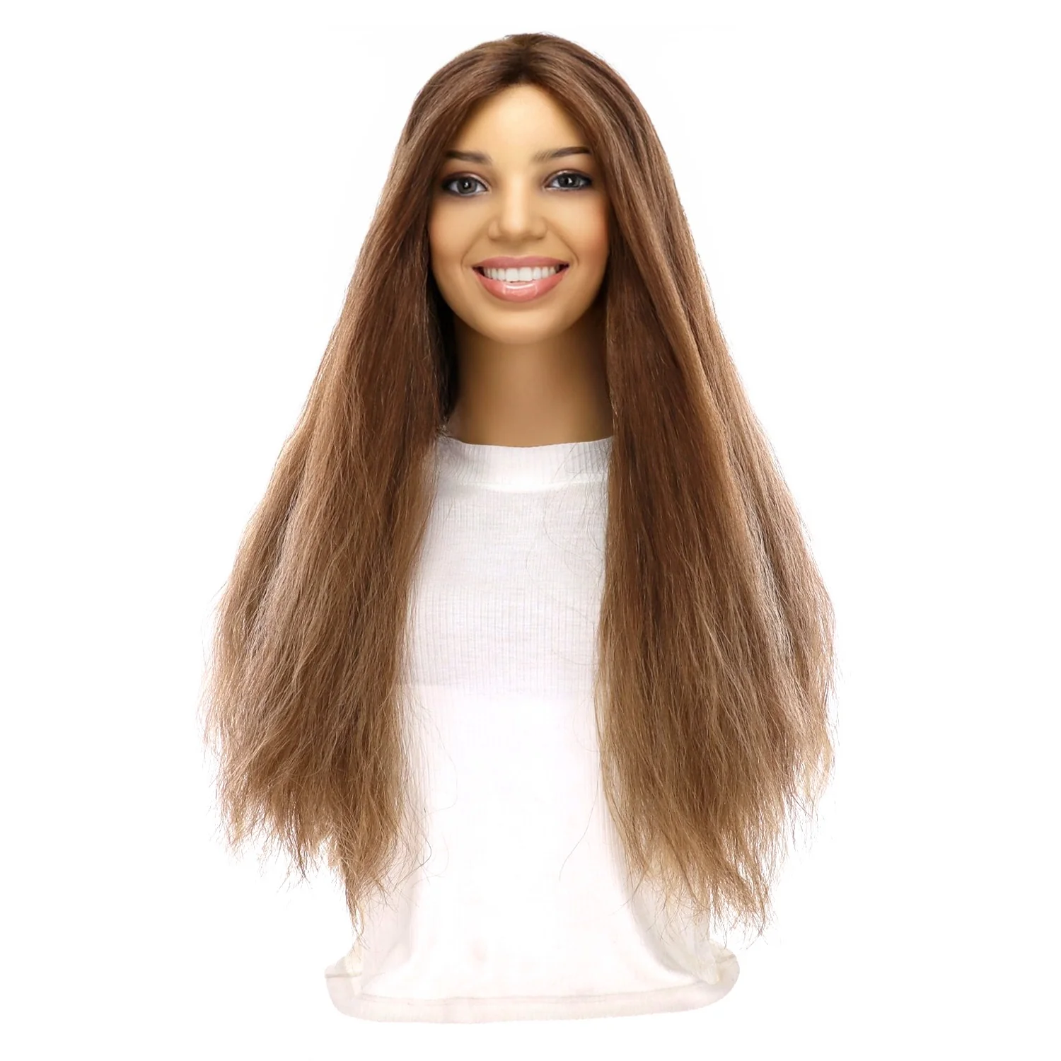 24" Divine Lace Top Topper Light Brown Babylight Wavy - Image 2