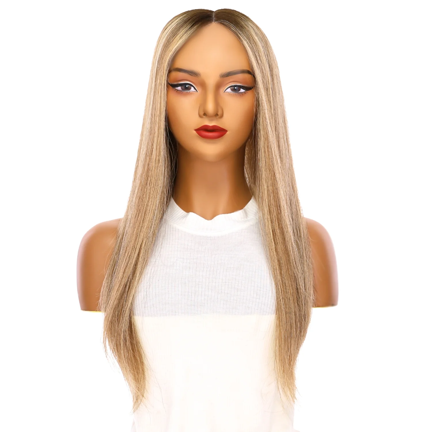 24" Divine Lace Top Topper Medium Blonde w/ Highlights - Image 2