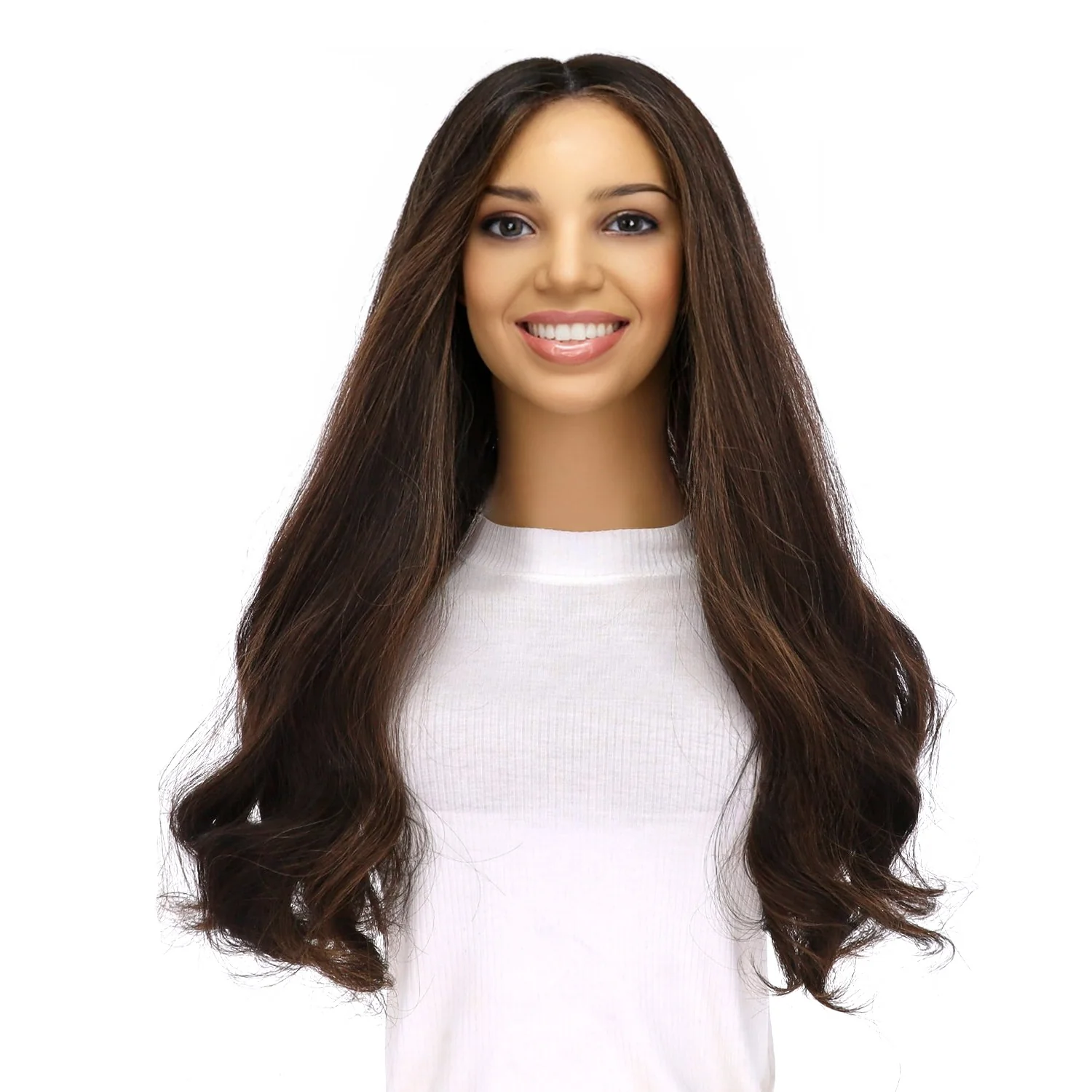 24" Divine Lace Top Topper Soft Black w/ Highlights - Image 2