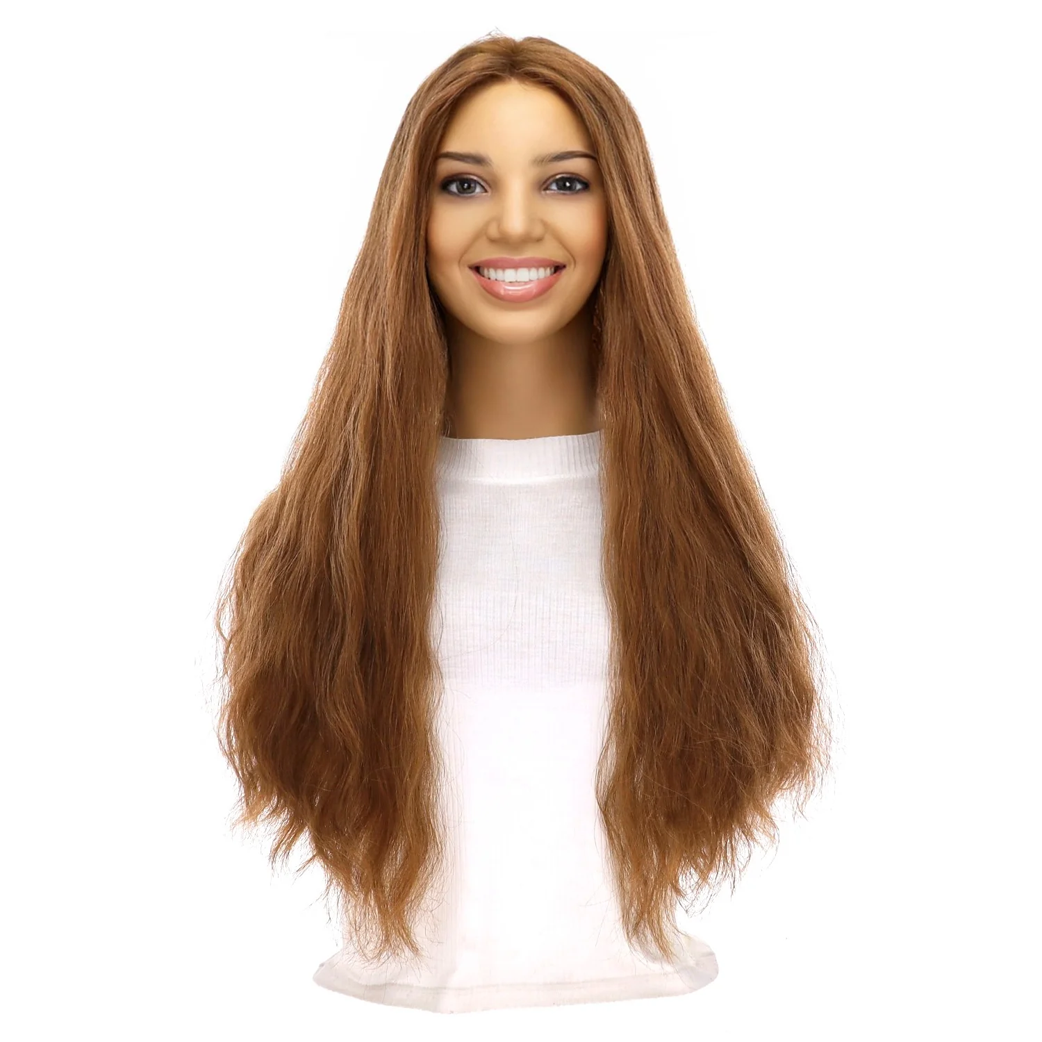 24" Divine Lace Top Topper Strawberry Blonde Wavy - Image 2