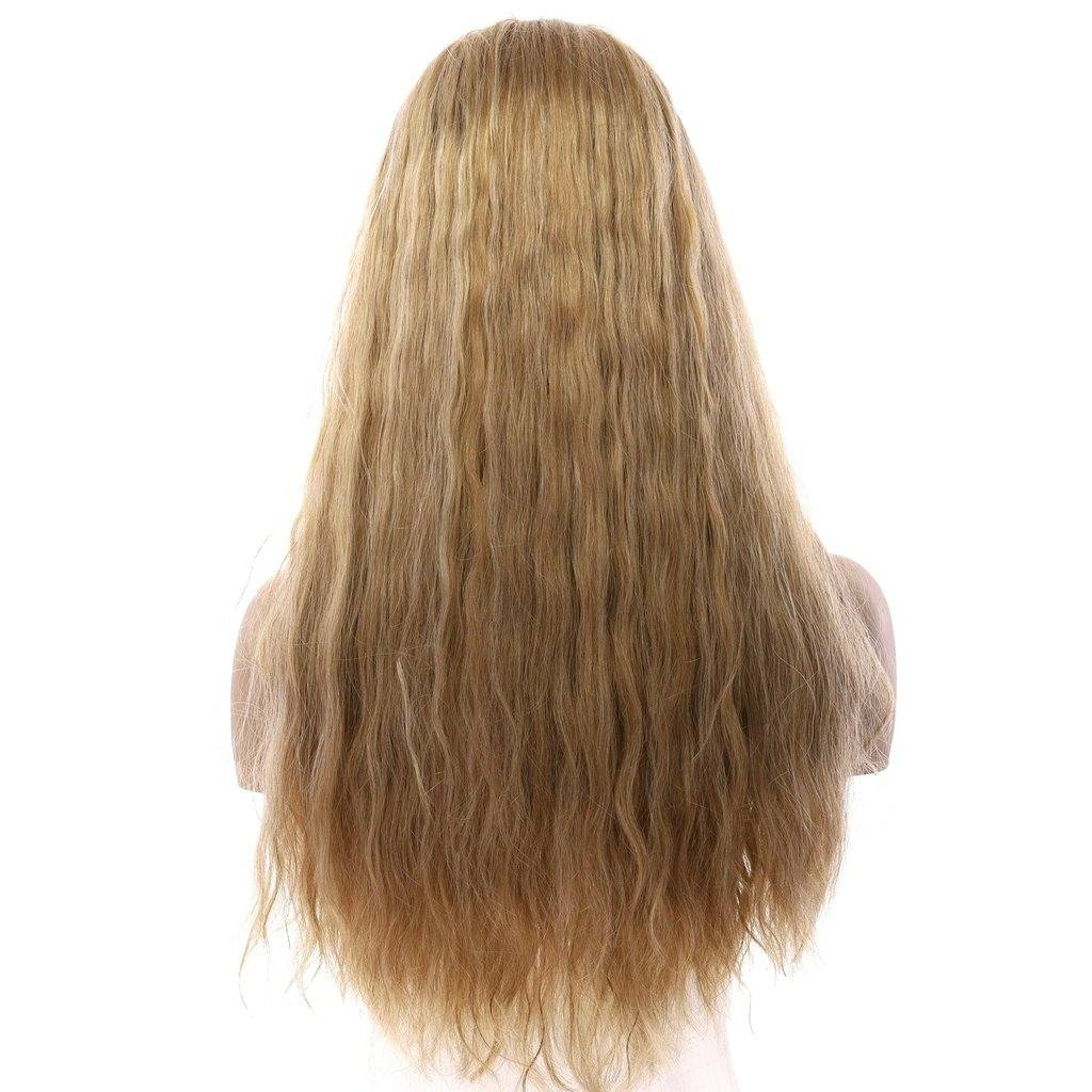 24" Divine Lace Top Wig Ash Blonde Wavy - Image 3