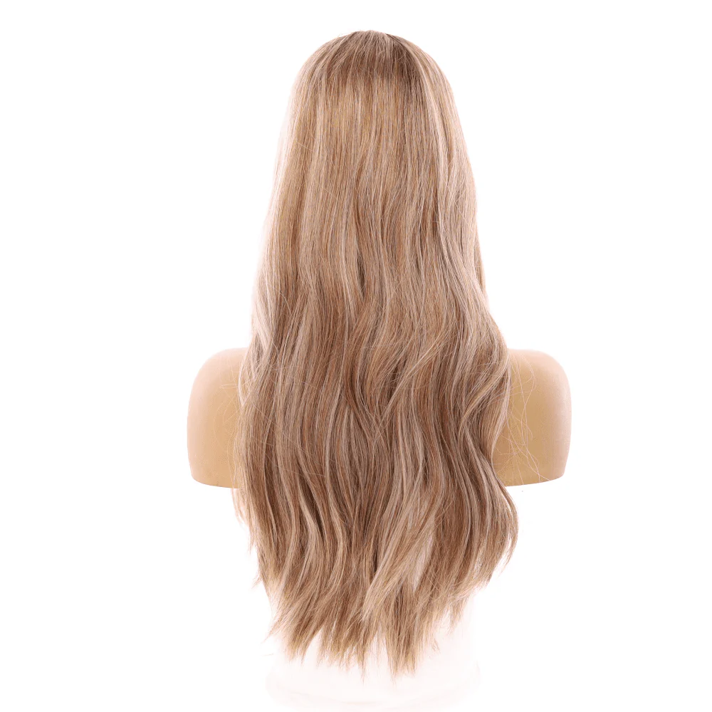 24" Divine Lace Top Wig Ashy Blonde w/ Highlights - Image 3