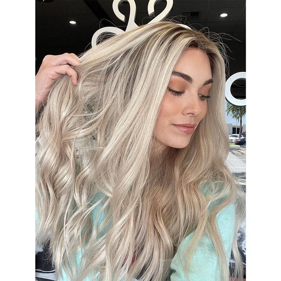 24" Divine Lace Top Wig Ice Blonde w/ Full Rooting - Image 3