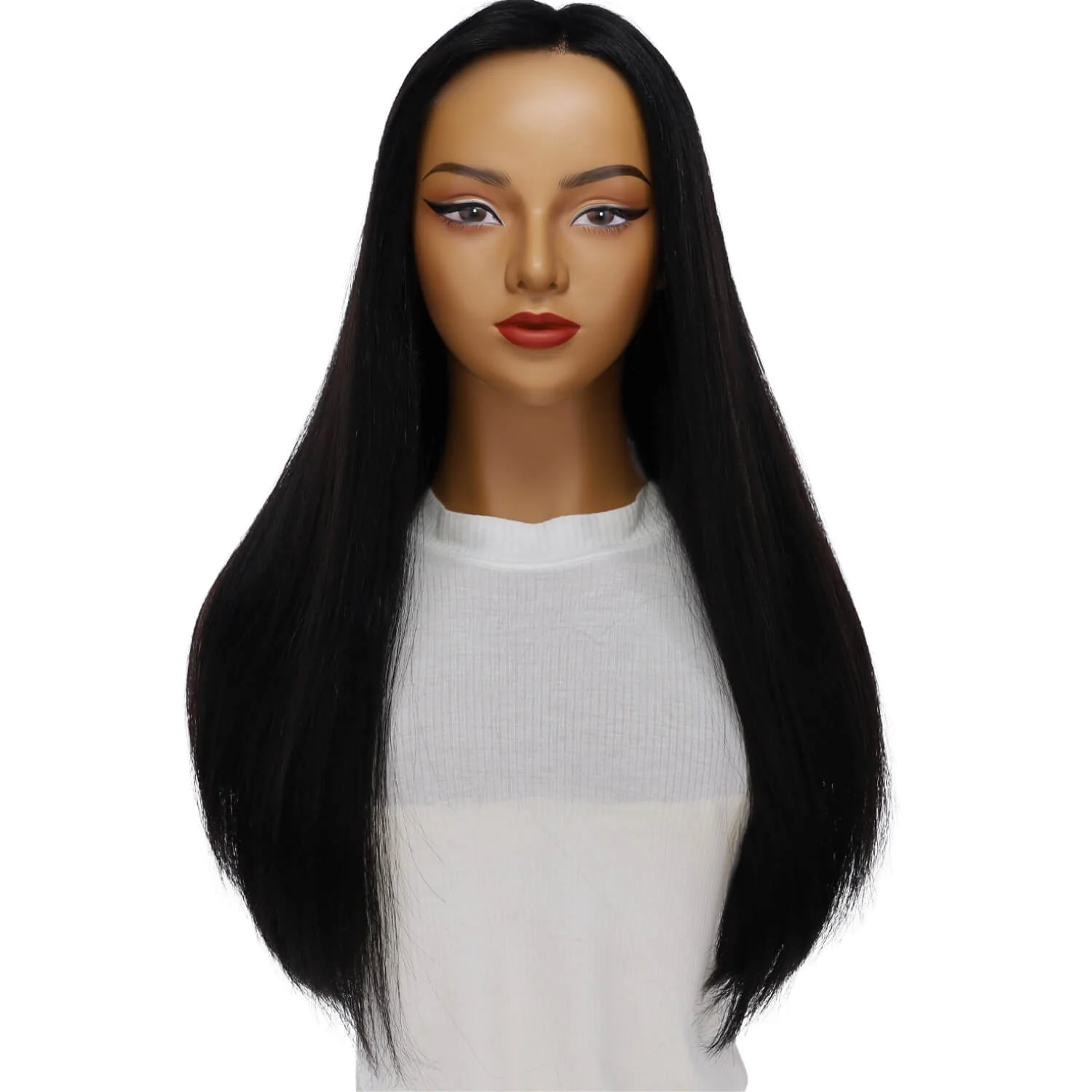 24" Divine Lace Top Wig Jet Black - Image 2