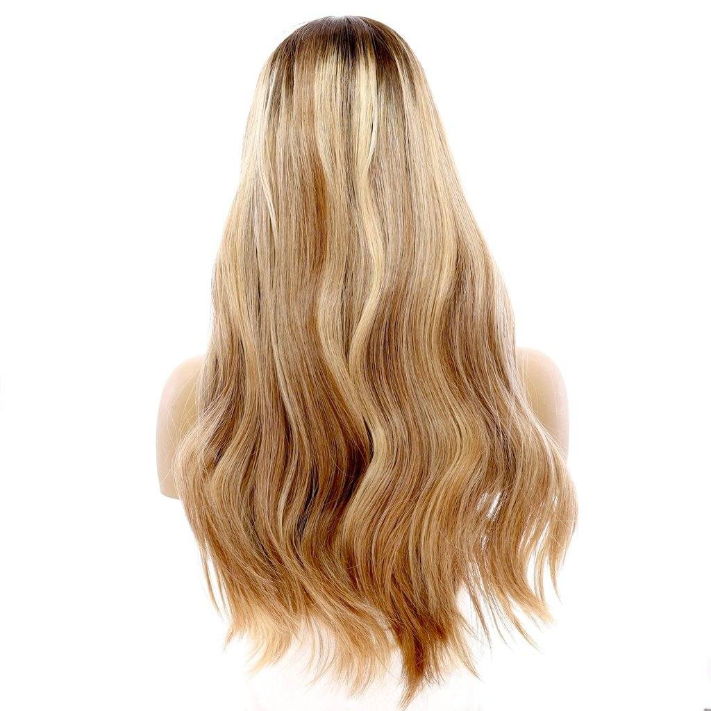 24" Divine Lace Top Wig Medium Blonde w/ Highlights - Image 3