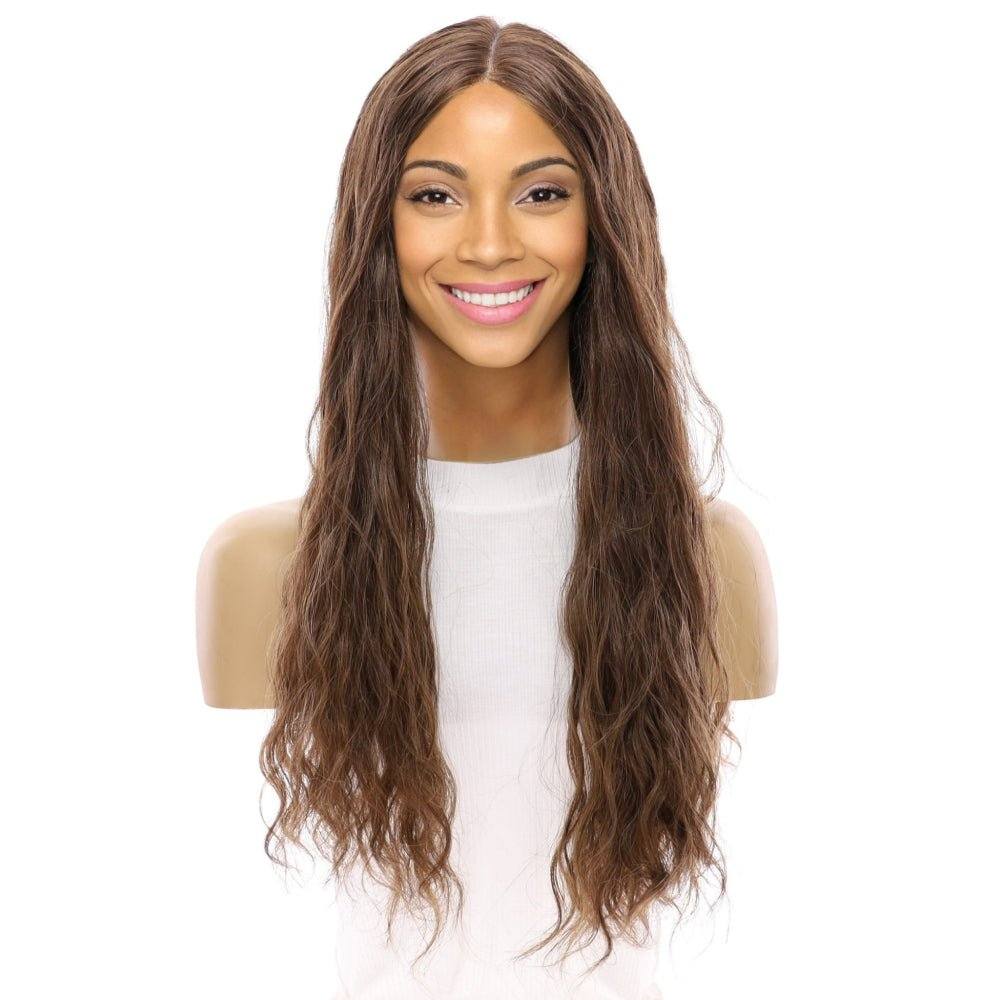 24" Divine Lace Top Wig Medium Brown Babylight Wavy - Image 2