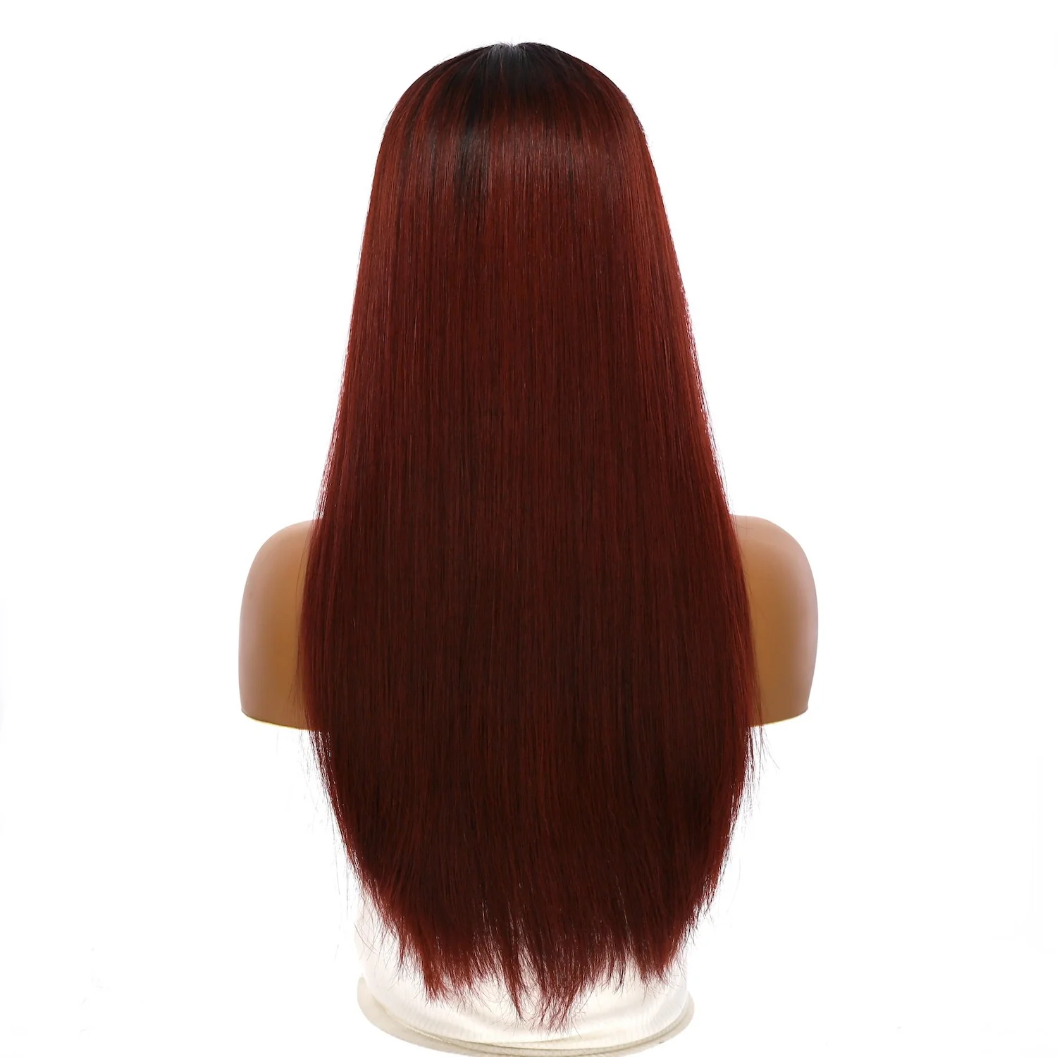 24" Divine Lace Top Wig Merlot Red - Image 3
