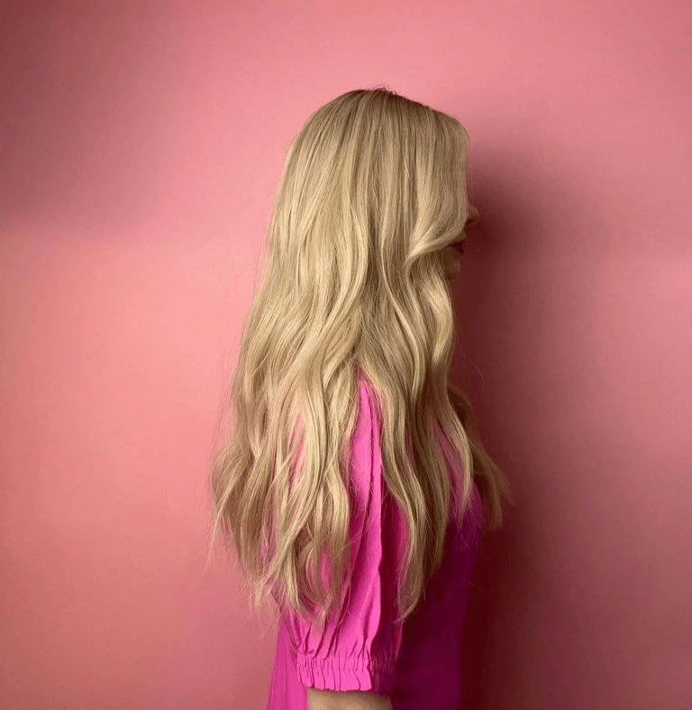 24" Divine Lace Top Wig Platinum Blonde w/ Face Framing - Image 3
