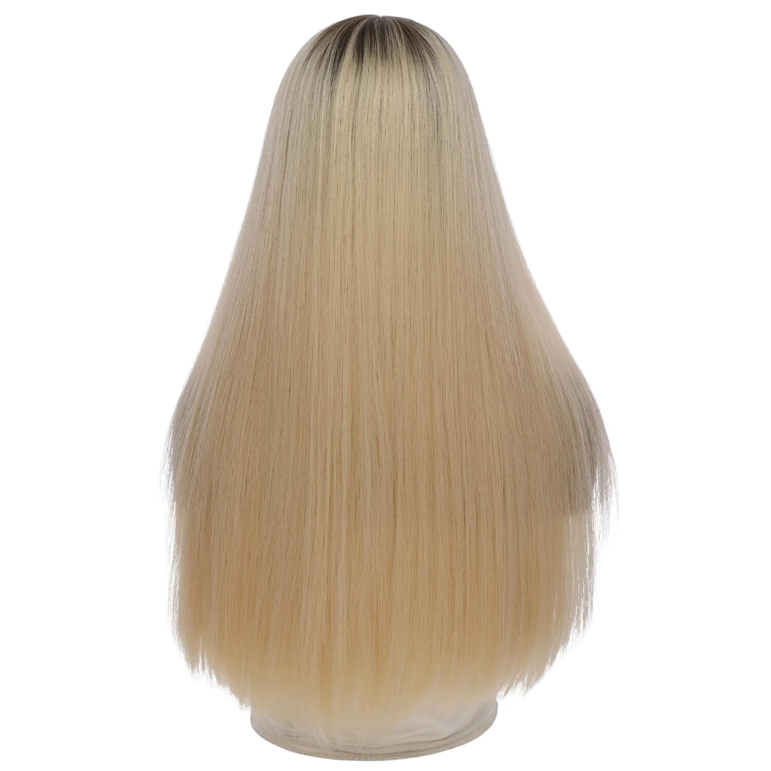 24" Divine Lace Top Wig Warm Platinum Blonde - Image 3
