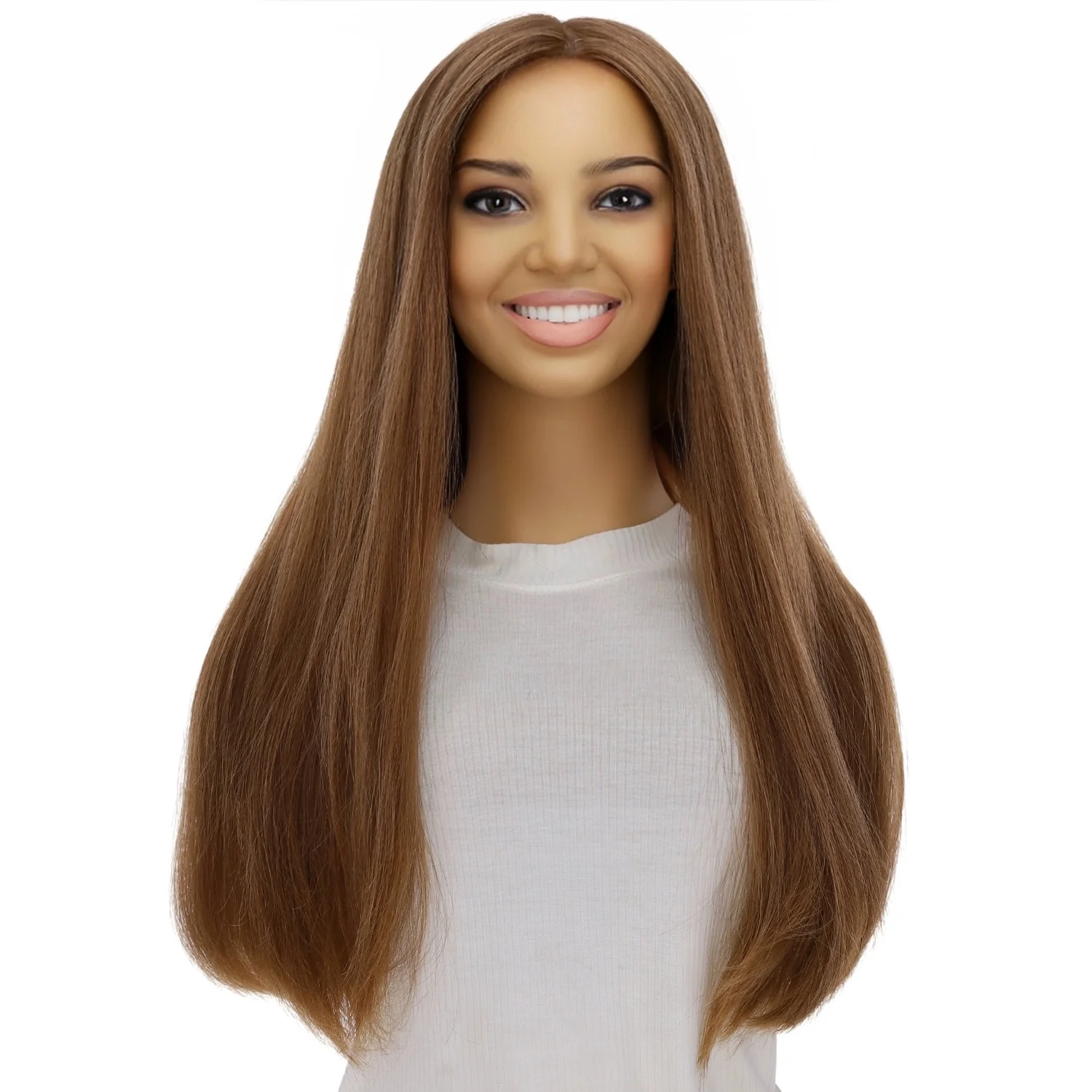 24" Divine Luxe Lace Top Wig #10 Neutral Light Brown - Image 2
