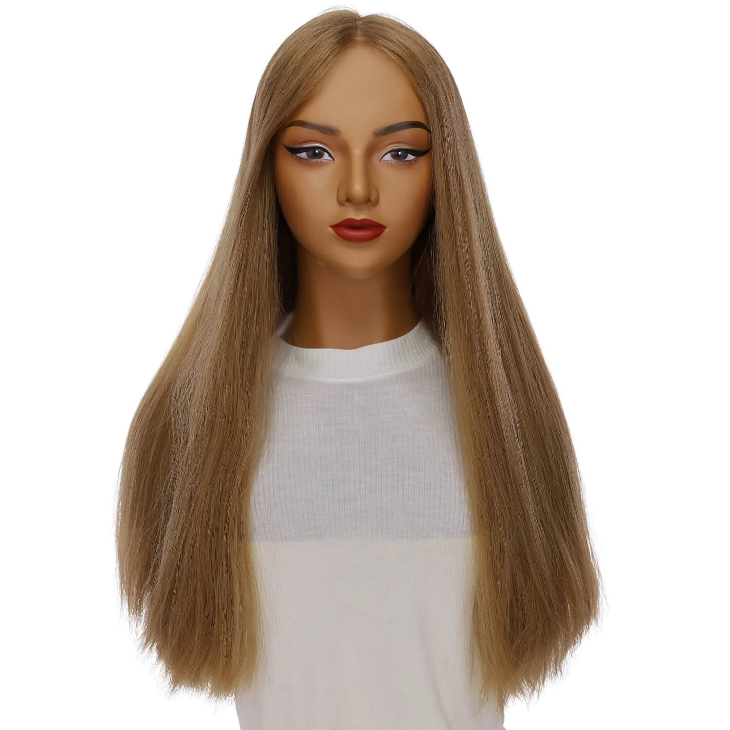24" Divine Luxe Lace Top Wig #14 Warm Dark Blonde - Image 2