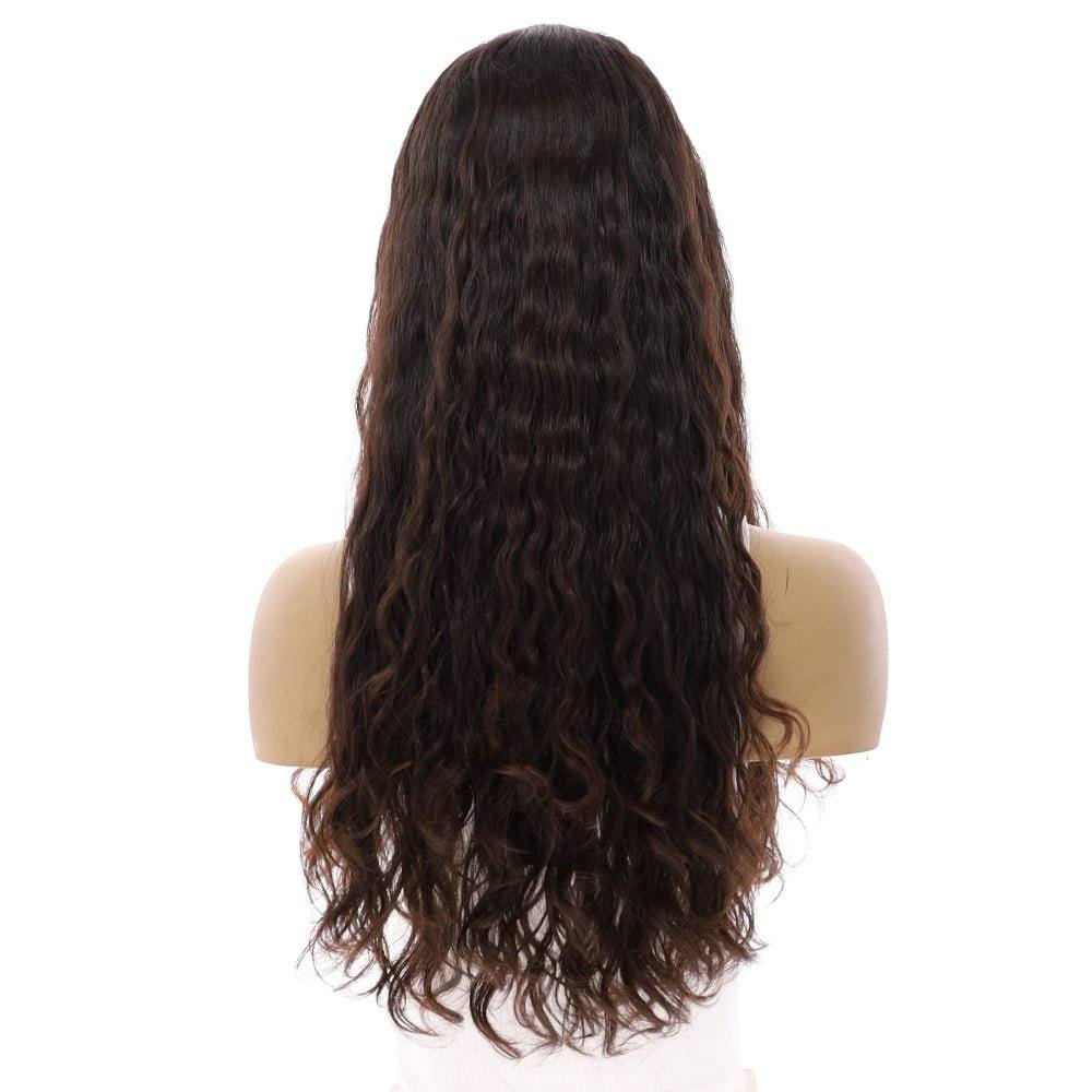 24" Divine Luxe Lace Top Wig #2 Neutral Dark Brown Wavy - Image 3