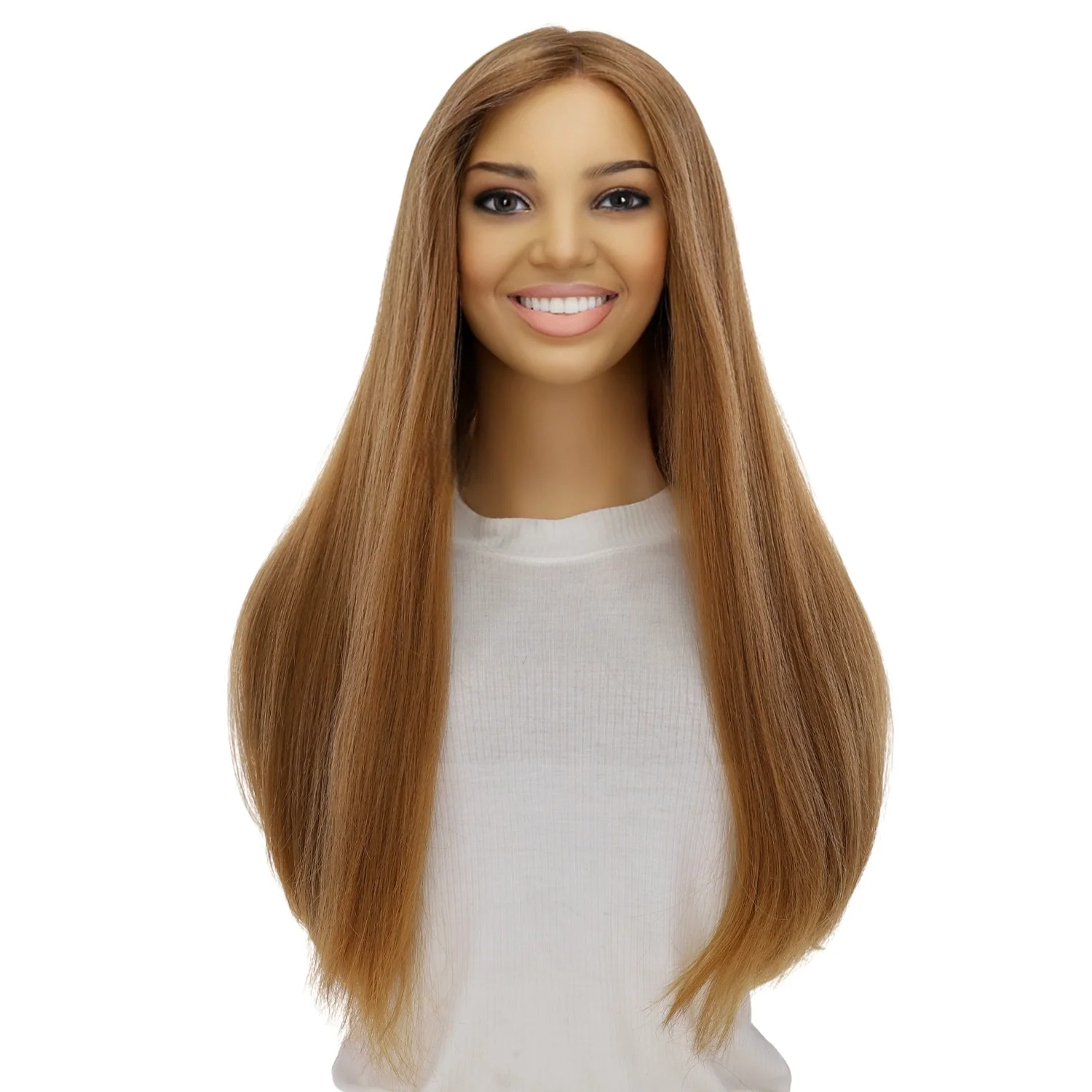 24" Divine Luxe Lace Top Wig #27 Red - Image 2