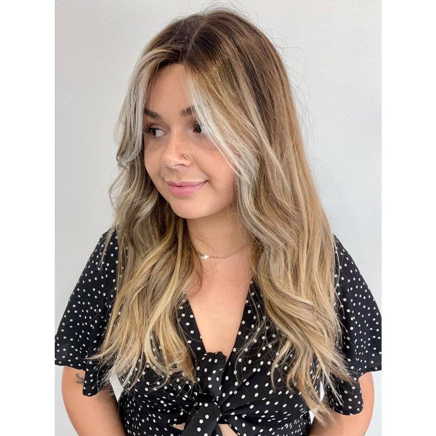 24" Divine Luxe Lace Top Wig #Medium Brown w/ Custom Color - Image 2